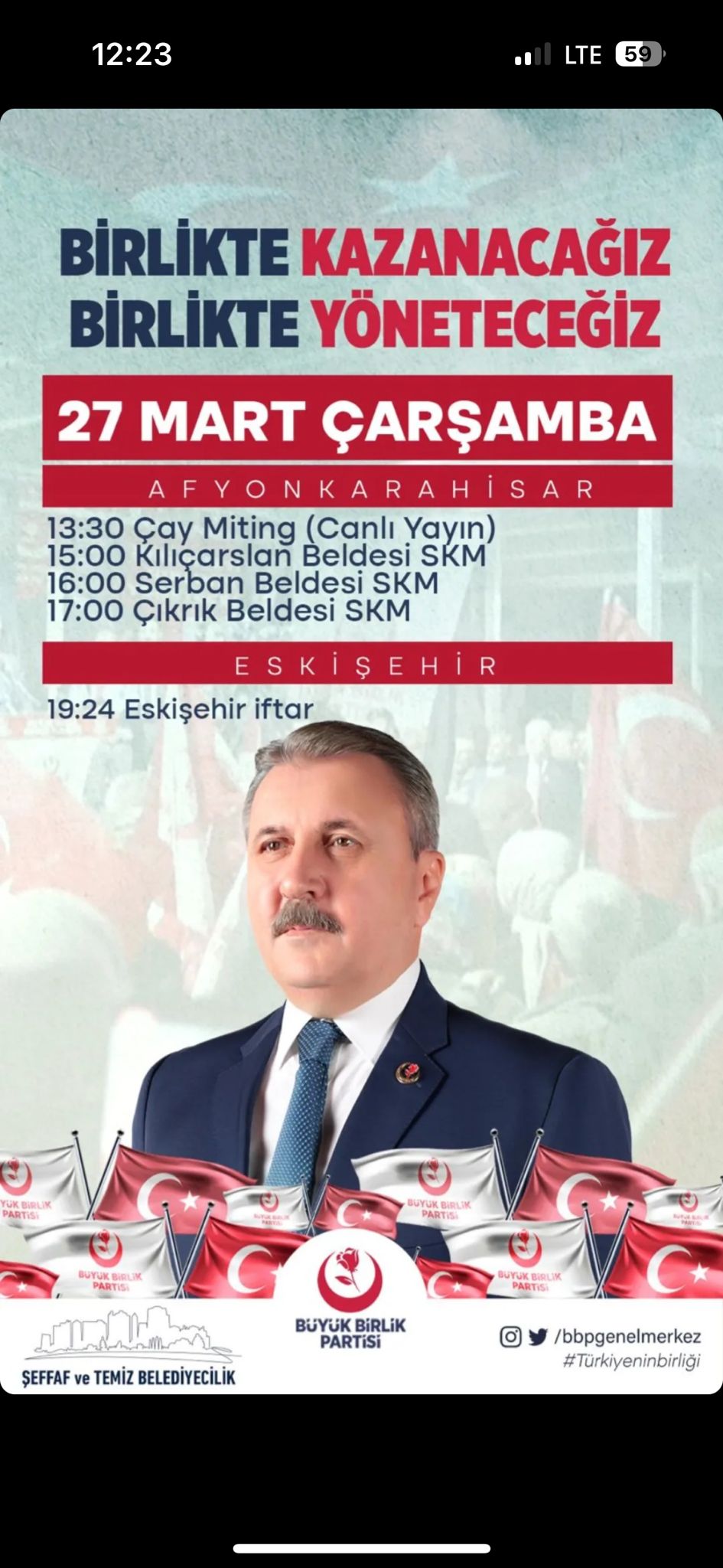 Destici Afyon'a Geliyor