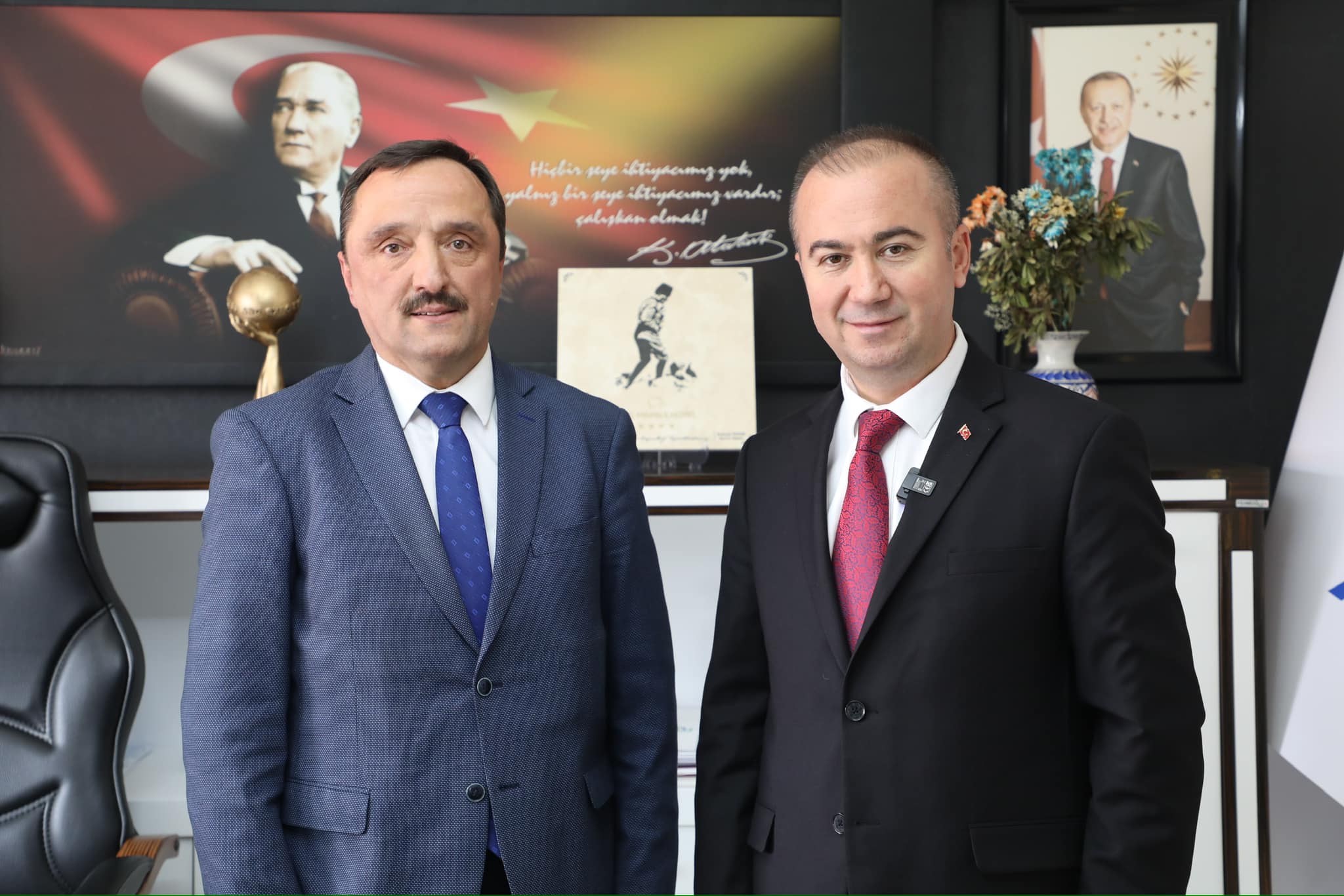 ULUÇAY: AFJET GENEL MÜDÜRÜ  KARA VE KURUM PERSONELİNİ ZİYARET ETTİ