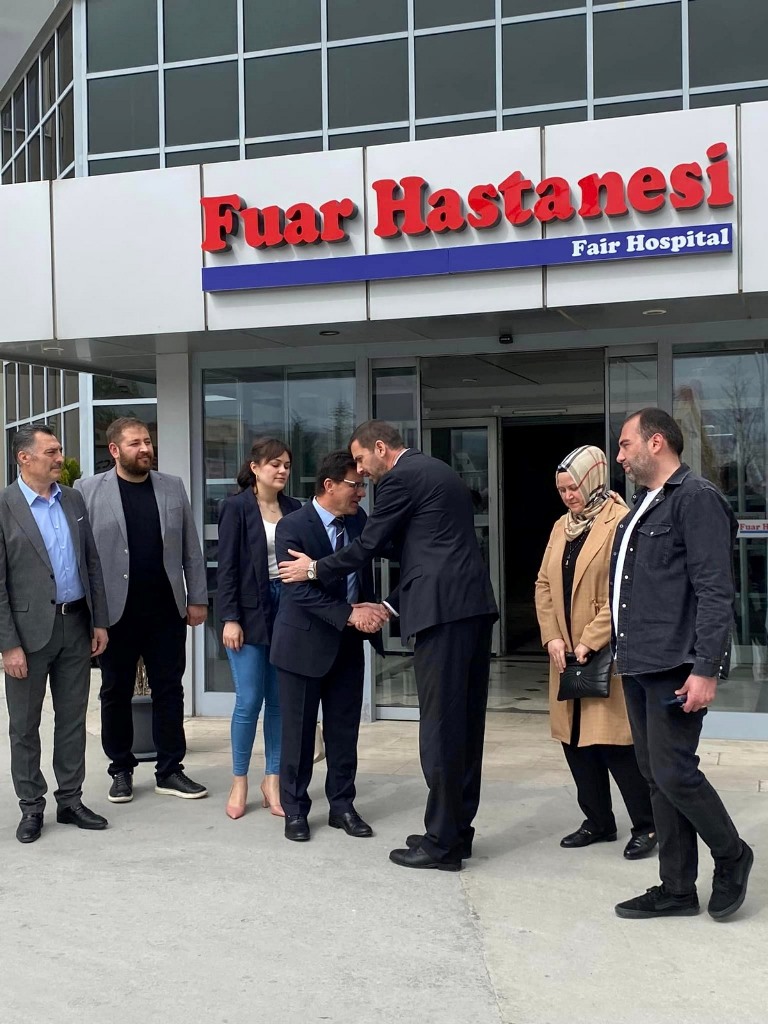 ALPER YAĞCI FUAR HASTANESİNİ ZİYARET ETTİ