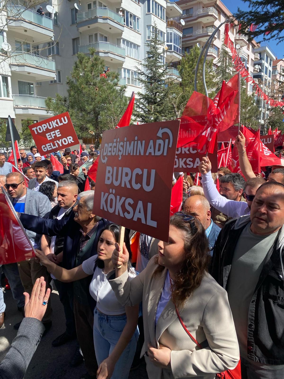 BURCU KÖKSAL'IN SEÇİM YÜRÜYÜŞÜ BAŞLADI