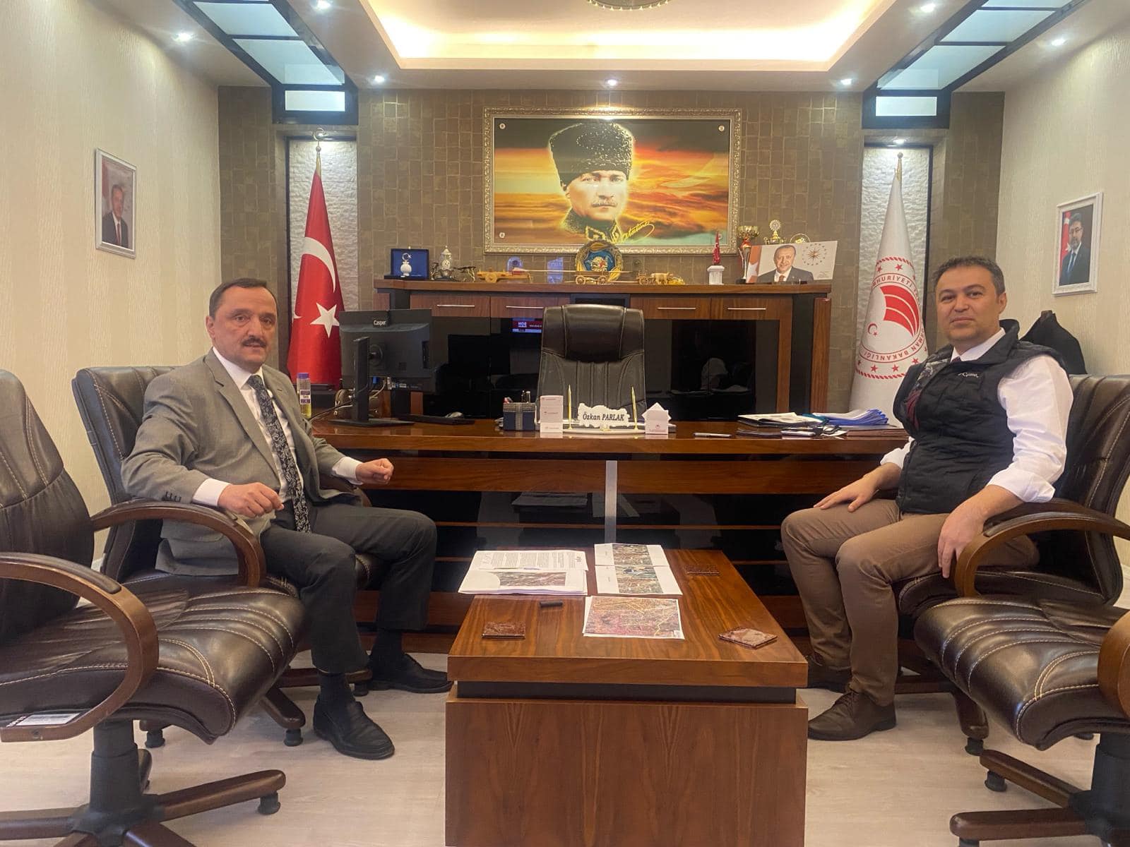 AFJET Müdürü Kara'dan Müdür Parlak'a Ziyaret