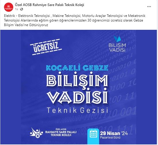 Bu Okul Teknoloji Yerinde İnceliyor RSP'nin Öğrencileri Bilişim Vadisi'ne Gidiyor