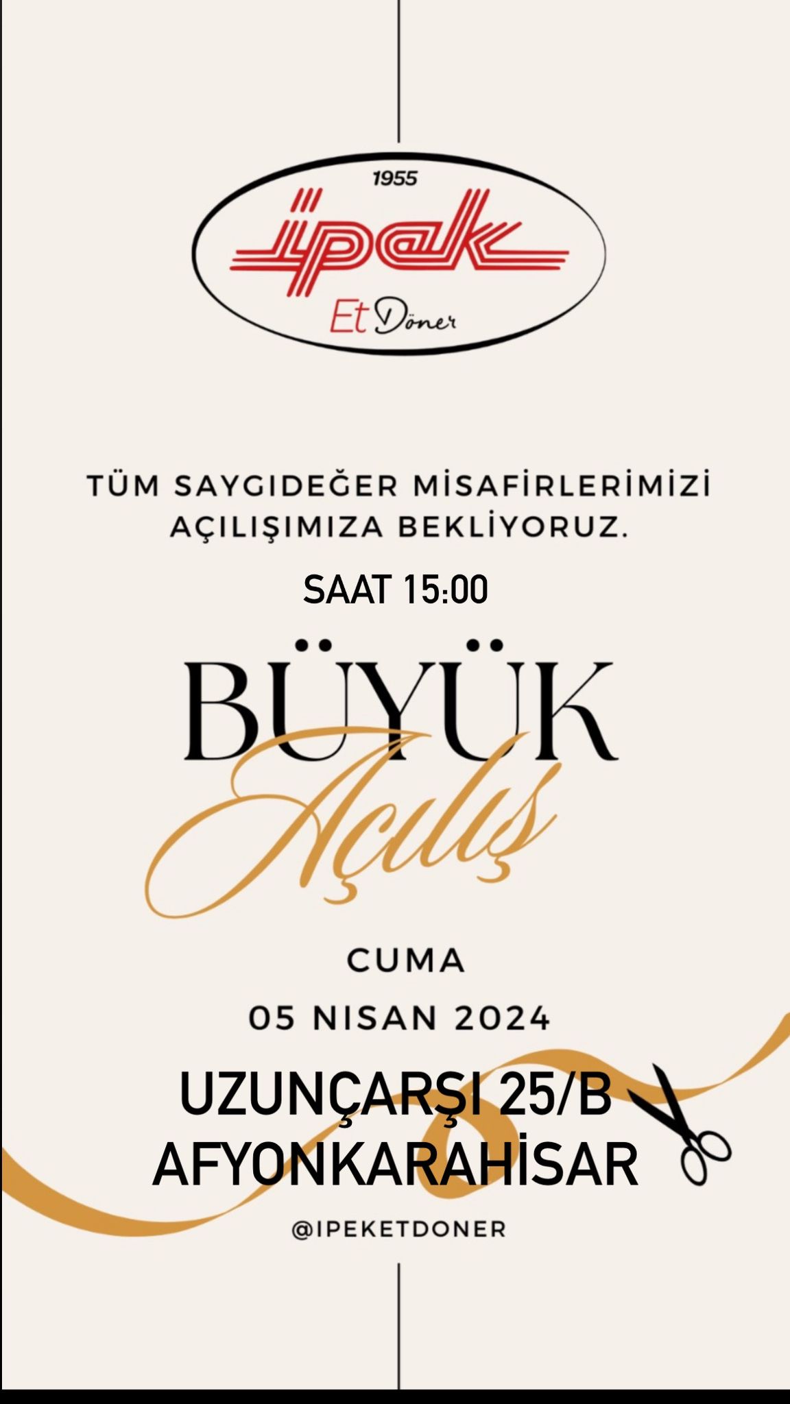 Afyon Yeni Bir Lezzetle Tanışıyor İpek Et Döner Yarın Hizmete Giriyor