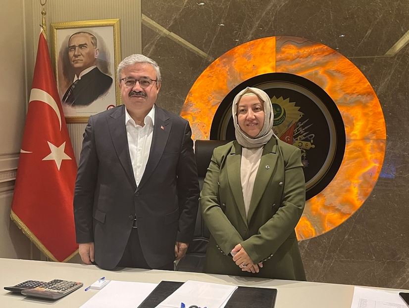 YURDUNUSEVEN BAŞKAN KILIÇARSLAN'I MAKAMINDA  TEBRİK ETTİ