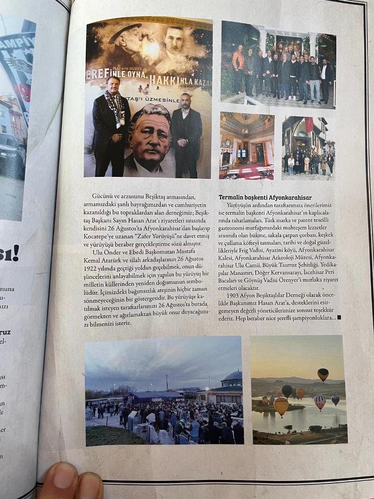 BEŞİKTAŞ DERGİSİNDE AFYON İZLERİ