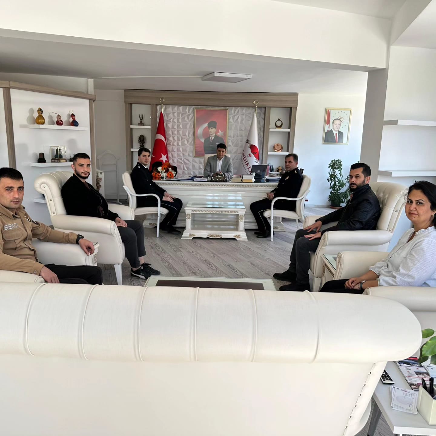 Polis Haftası Etkinlikleri Devam Ediyor Kaymakam Çengel Makamda Ağırladı