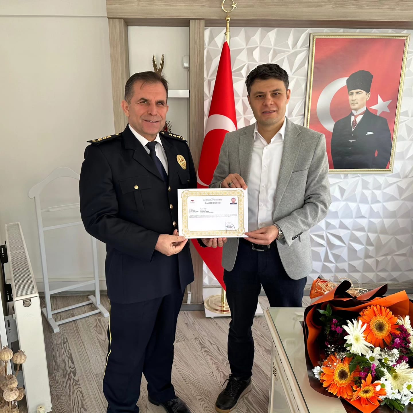 Polis Haftası Etkinlikleri Devam Ediyor Kaymakam Çengel Makamda Ağırladı