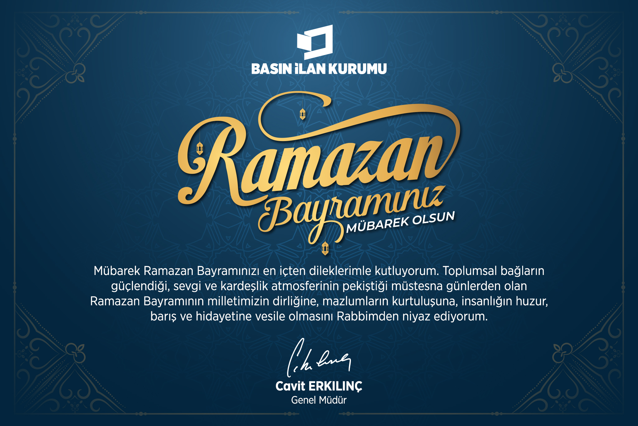 "İnsanlığın huzur, barış ve hidayetine vesile olmasını niyaz ediyorum"