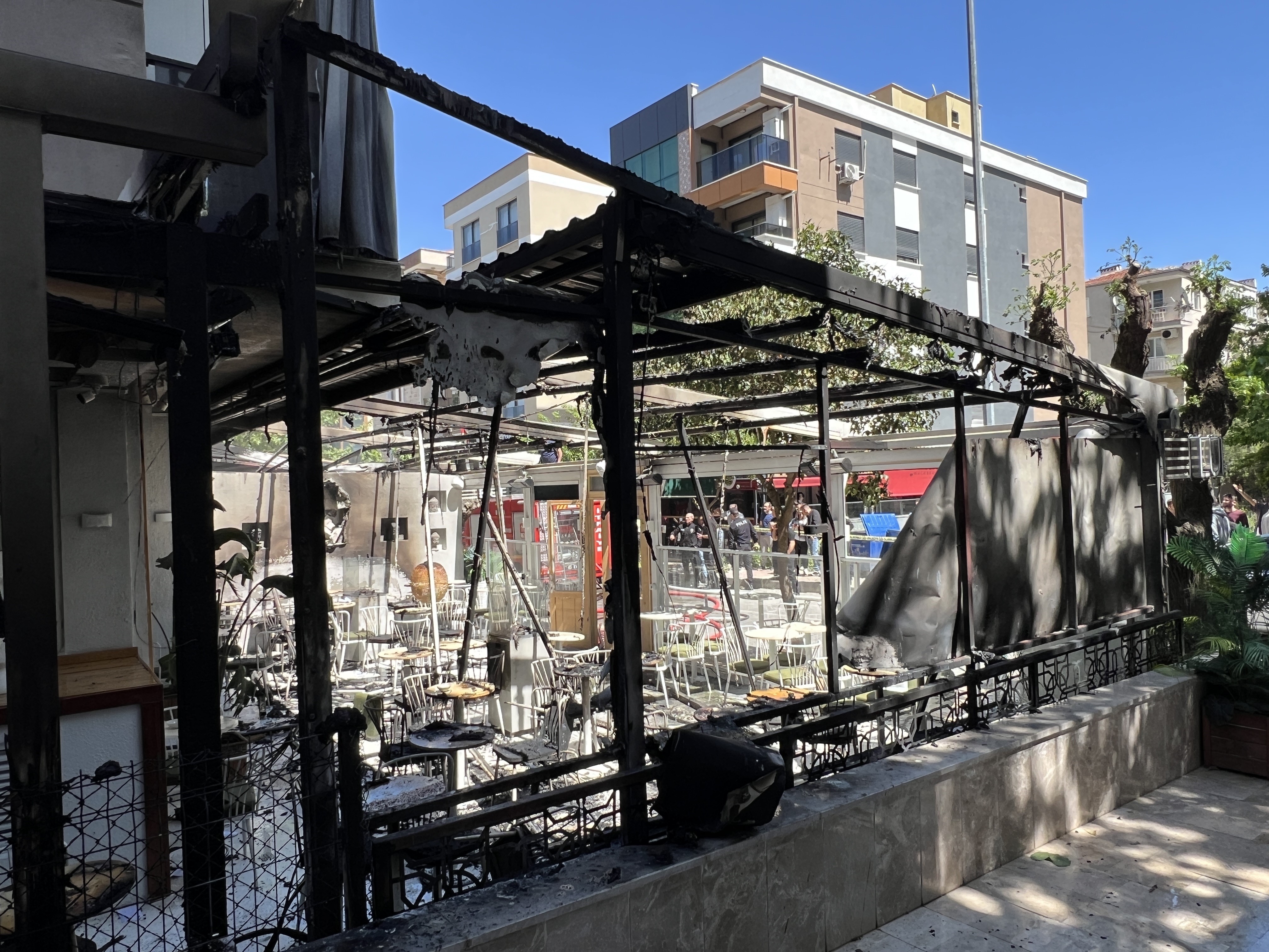 Kafede Çıkan Yangın Korkuttu