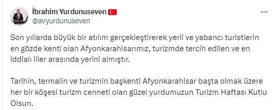 Yurdunusevenden Turizm Vurgusu