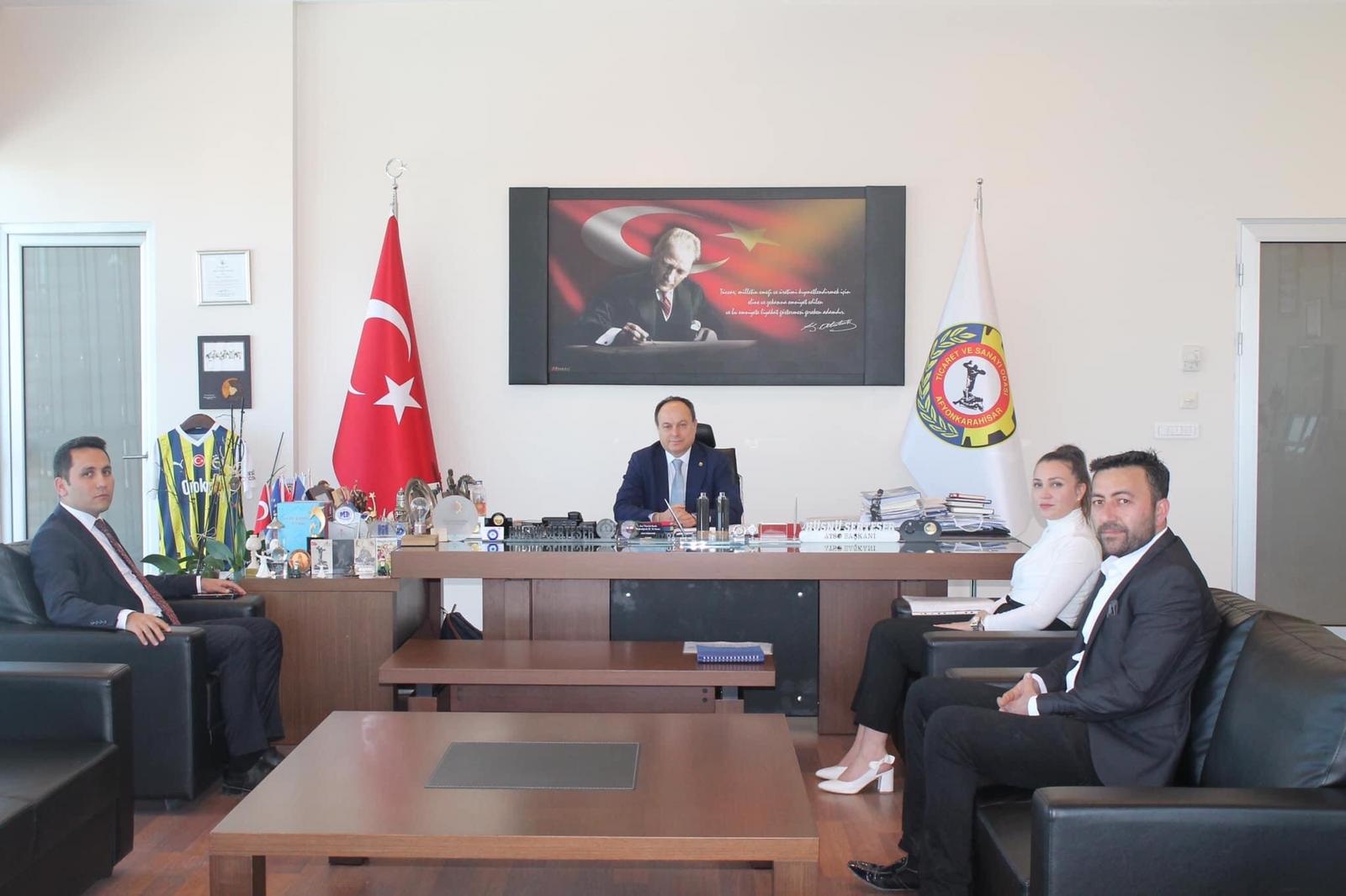 Kaymakam Bildirici ATSO'yu Ziyaret Etti