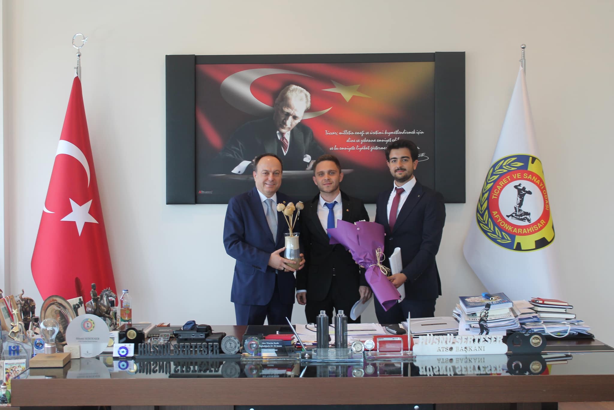 AKÜ'LÜ ÖĞRENCİLERDEN ATSO'YA ZİYARET