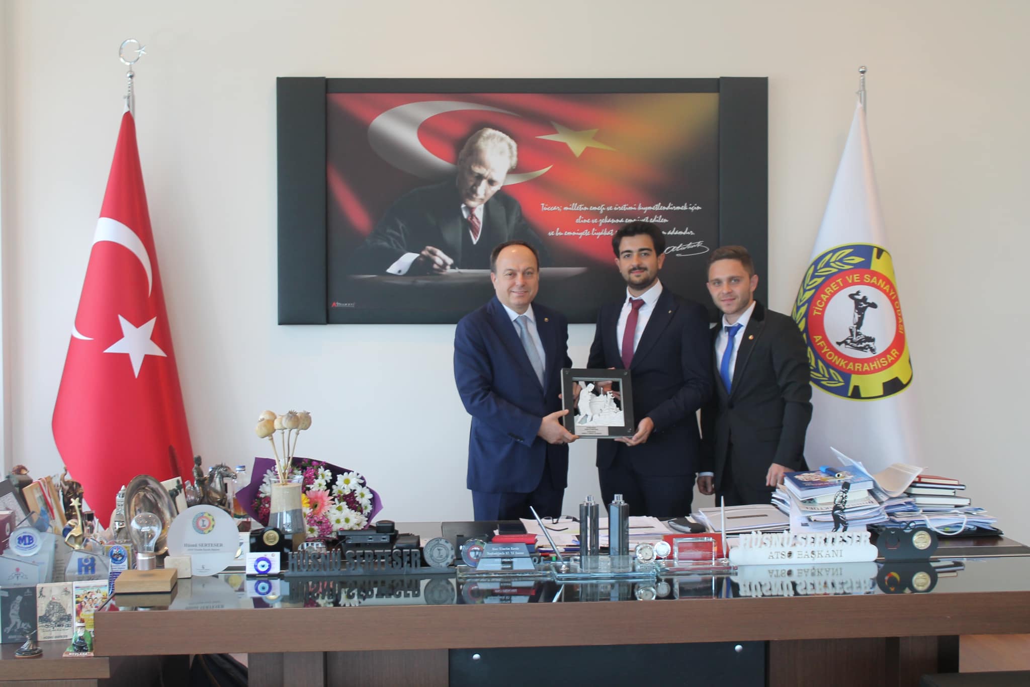 AKÜ'LÜ ÖĞRENCİLERDEN ATSO'YA ZİYARET