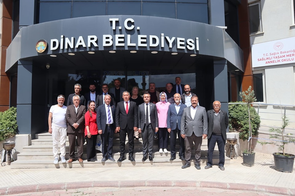 CHP'li Erhan Dinar'da Başkan Topçu'yu Ziyaret Etti