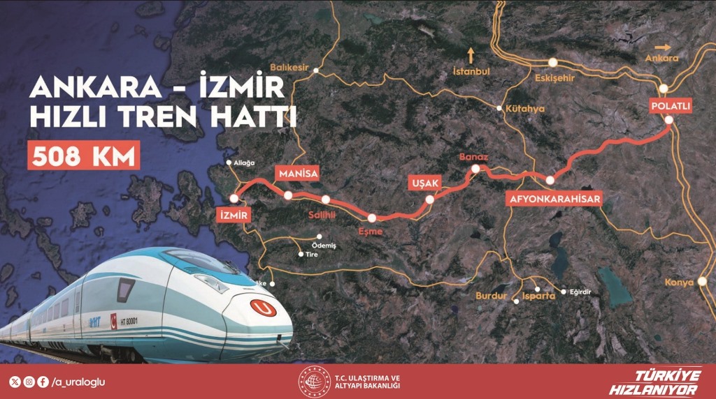 BAKAN URALOĞLU ANKARA-İZMİR YÜKSEK HIZLI TREN HATTI İÇİN TARİH VERDİ