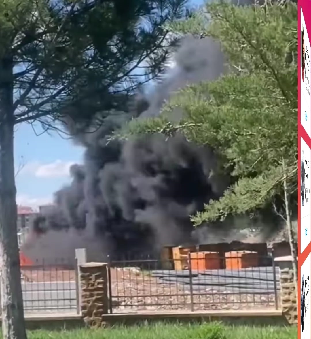 Dumanlar Tedirginlik Yarattı Yangın Büyümeden Kontrol Altına Alındı