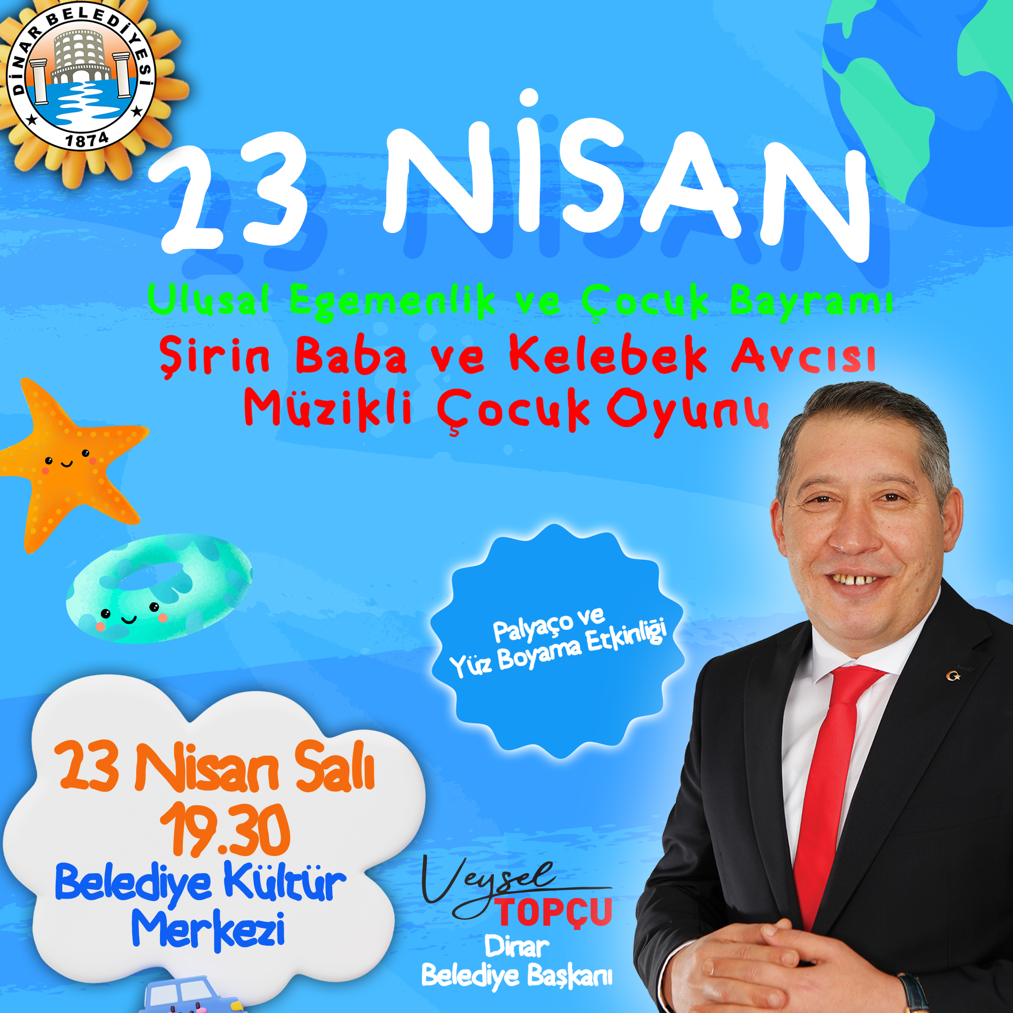 TOPÇU 23 NİSAN ETKİNLİĞİNE DAVET ETTİ