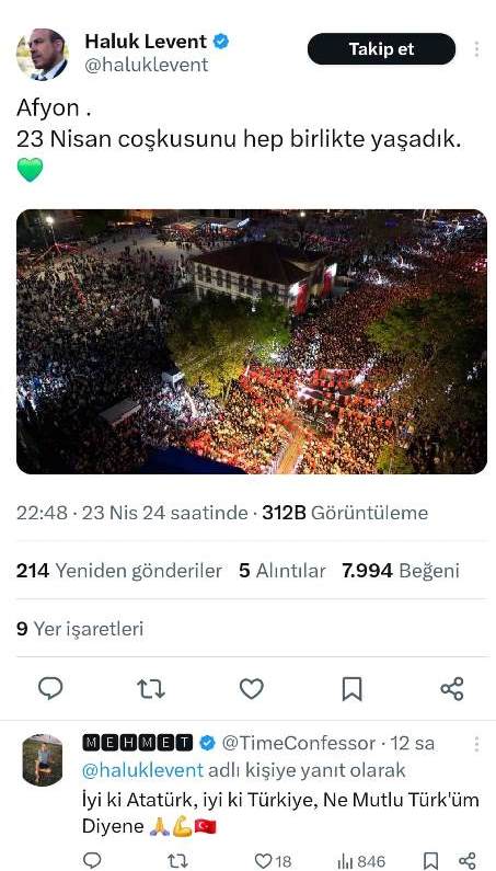HALUK LEVENT'TEN AFYON PAYLAŞIMI