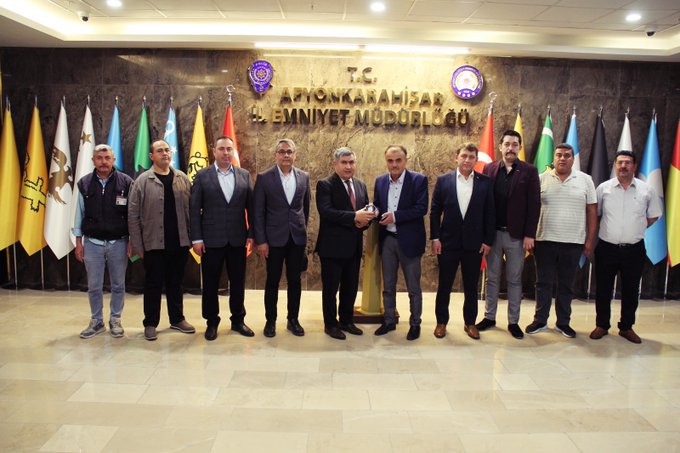 TÜRK-İŞ Heyeti, Afyonkarahisar İl Emniyet Müdürünü Ziyaret Etti