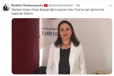 YURDUNUSEVEN BAŞKAN TÜRE'Yİ TEBRİK ETTİ