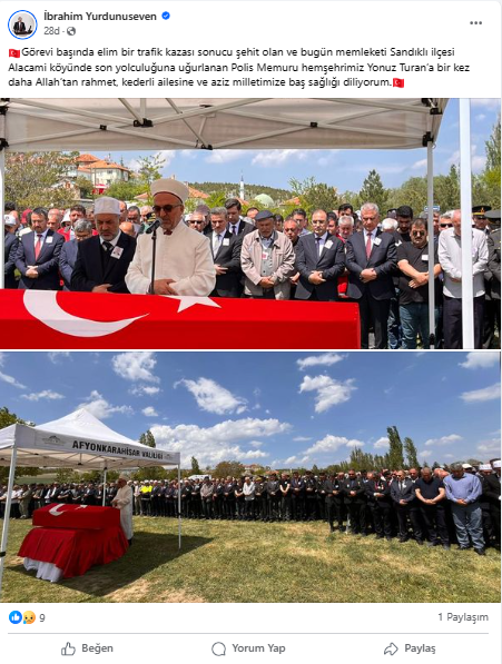Milletvekili Yurdunuseven Şehit Polisin Cenaze Törenine Katıldı