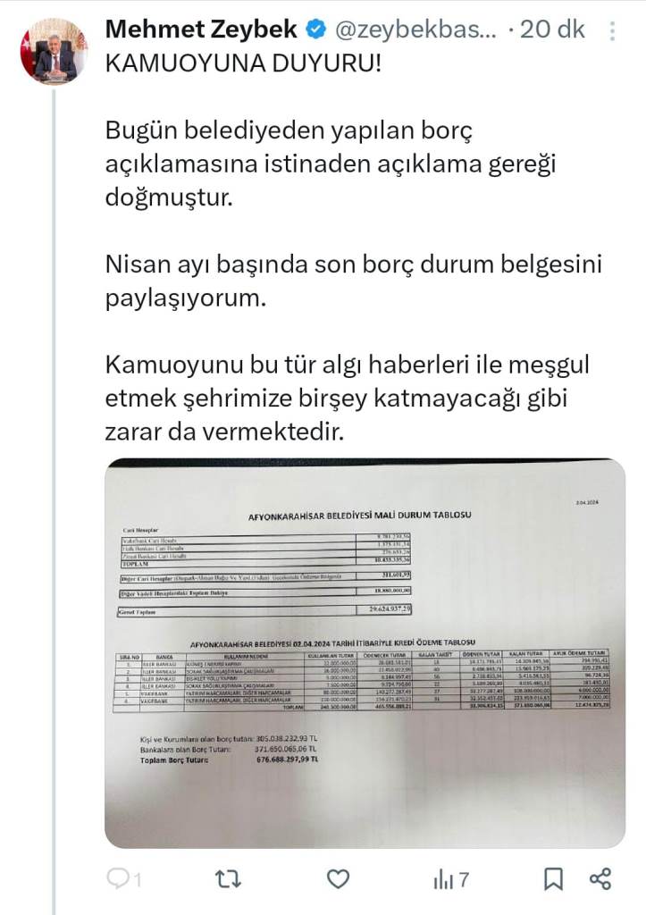 ESKİ BAŞKANDAN JET YANIT