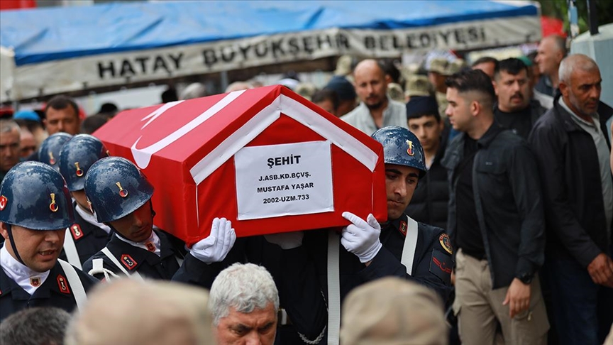 Şehit Jandarma Astsubay Mustafa Yaşar  Son Yolculuğuna Uğurlandı