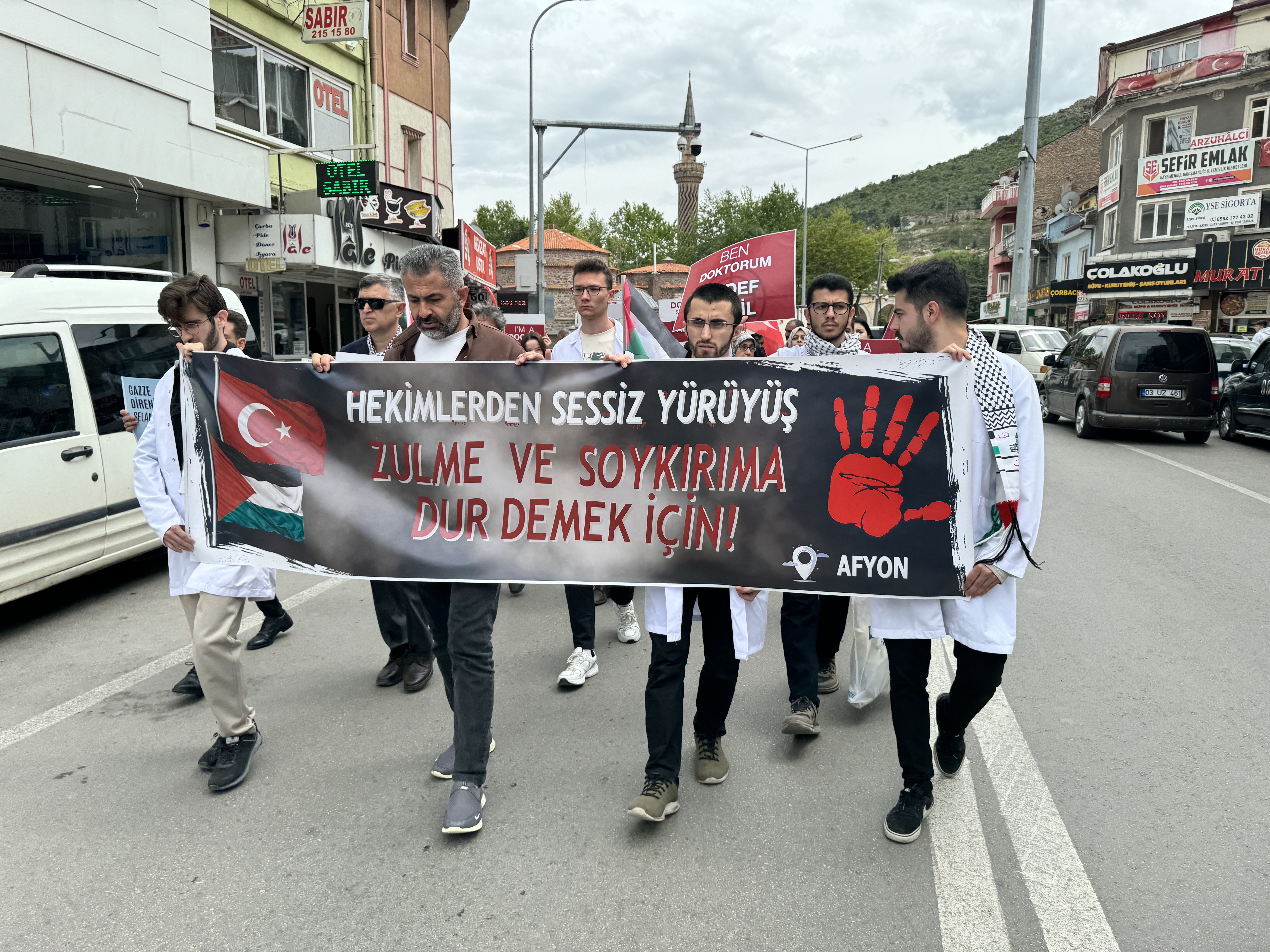 Afyonkarahisar'da Gazze'ye Destek İçin  "Sessiz yürüyüş"
