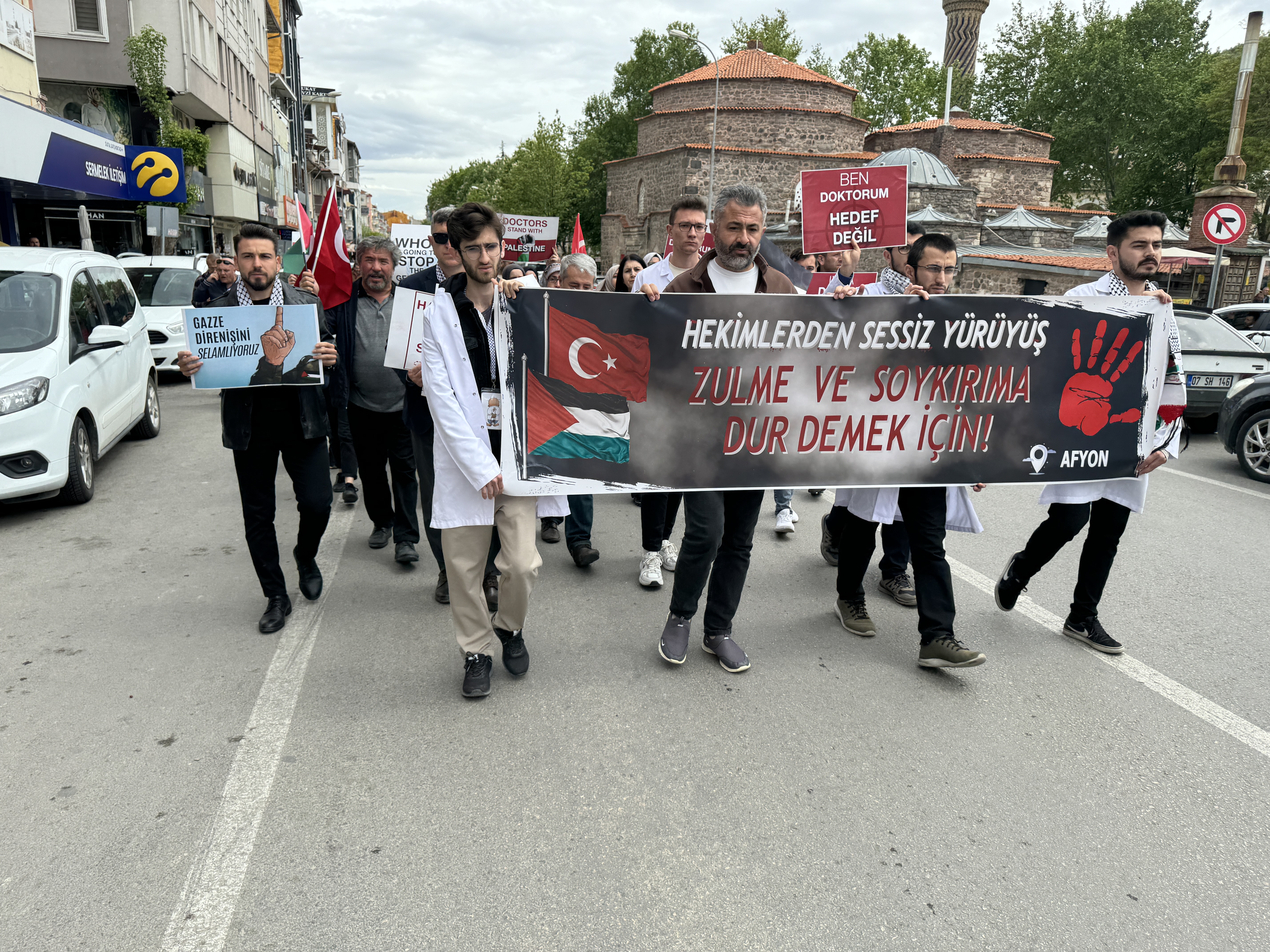 Afyonkarahisar'da Gazze'ye Destek İçin  "Sessiz yürüyüş"