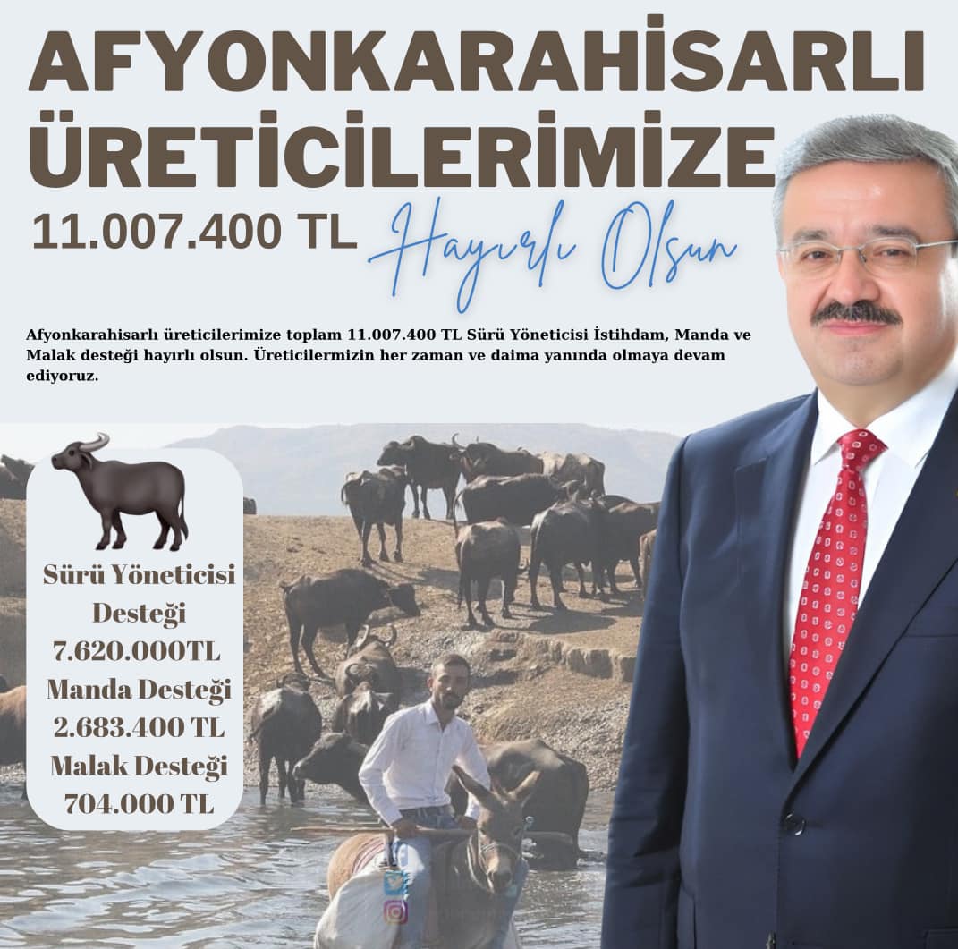 Manda Üreticilerine Destek Müjdesi!