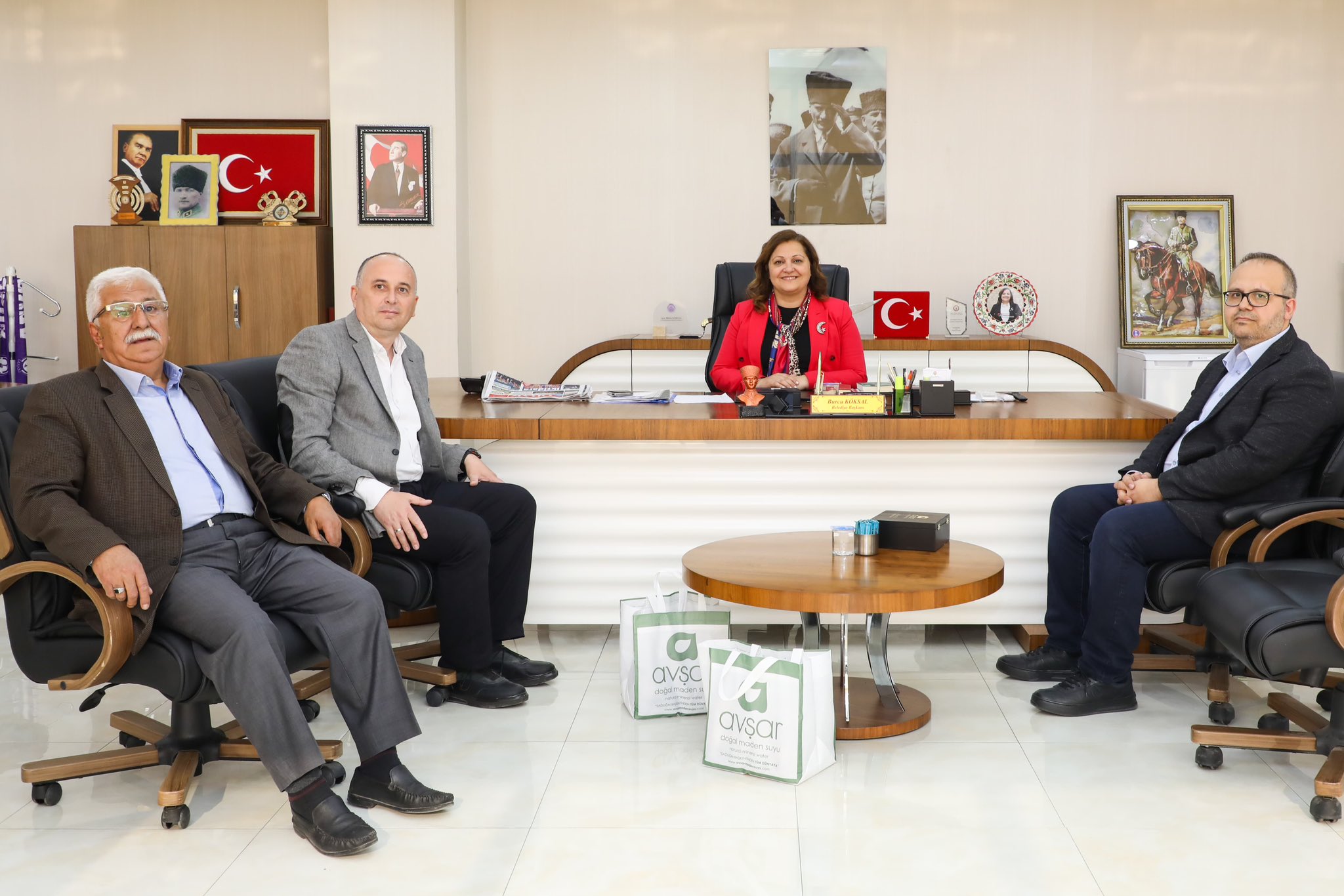 İŞ İNSANLARI KEMAL VE ALPAY İPEK’TEN  BAŞKAN KÖKSAL’A ZİYARET