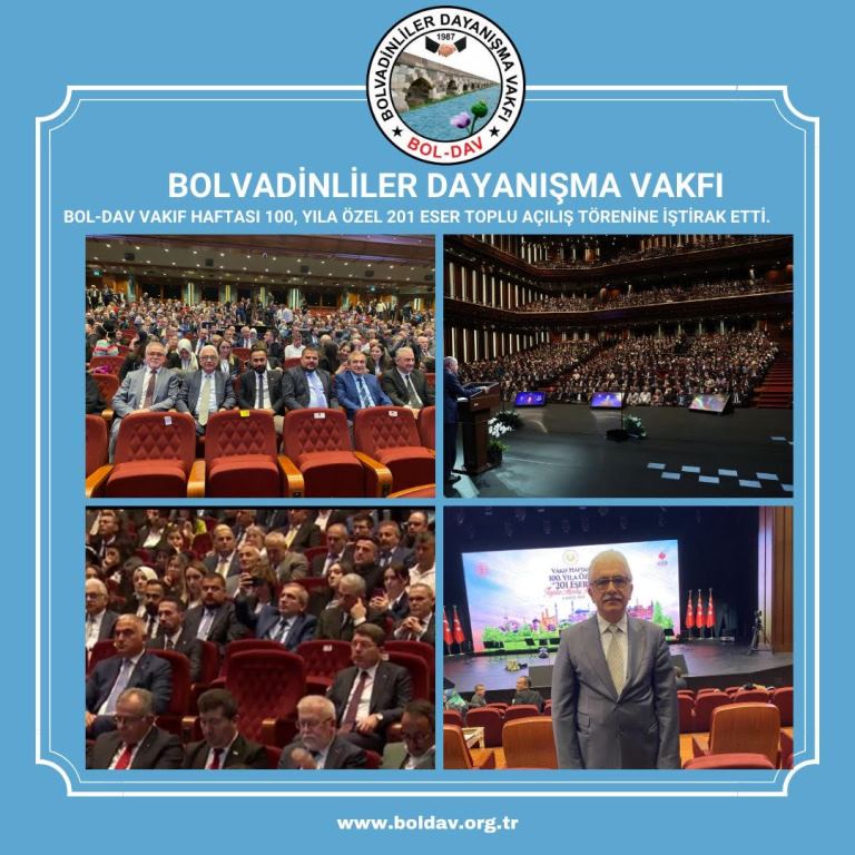 BOL-DAV 201 ESER TOPLU AÇILIŞ TÖRENİNE İŞTİRAK ETTİ