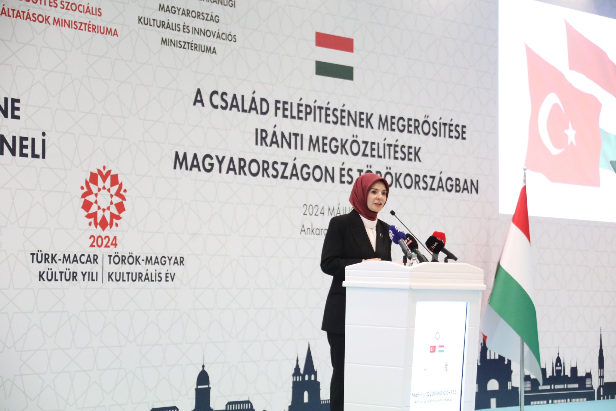 BAKAN GÖKTAŞ MACARİSTAN'DA  PANALE KATILDI