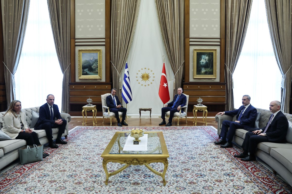 Gözler Ankara’da!  Erdoğan- Miçotakis Bir Araya Geldi