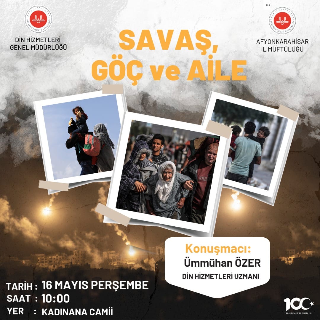 Afyonkarahisar İl Müftülüğü, Savaş, Göç ve Aile Semineri Düzenliyor