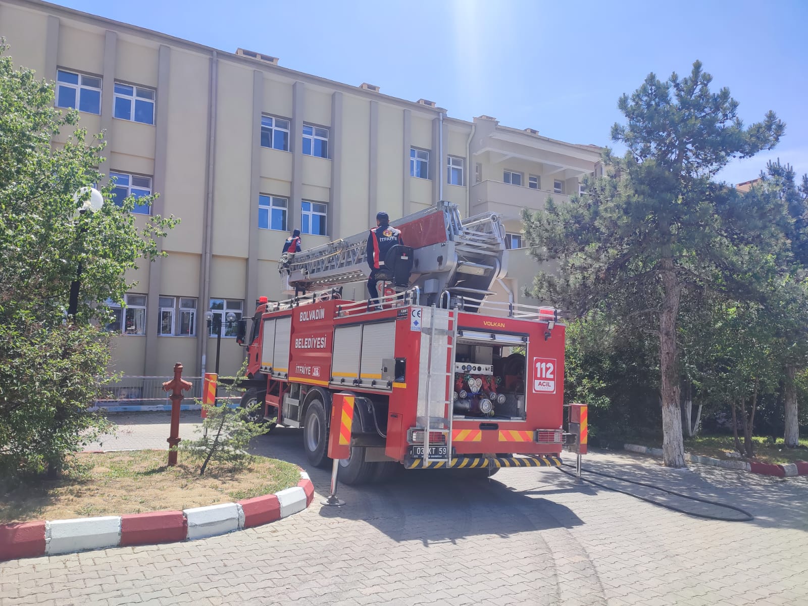 Bolvadin Hastanesinde Yangın Tatbikatı Planı