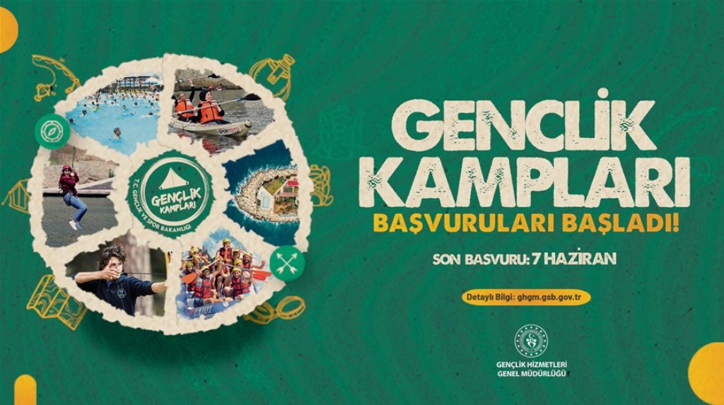 GENÇLİK KAMPLARINA BAŞVURULAR BAŞLADI