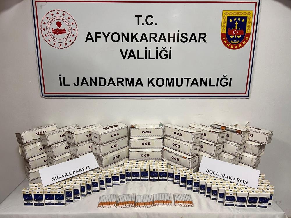 Bolvadin’de Kaçak Sigara Operasyonu! 1 kişi gözaltına alındı