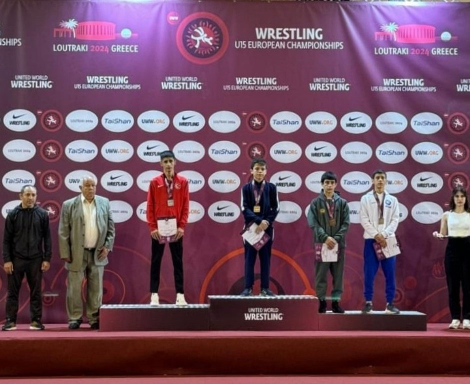 OSMAN KAPLAN U-15 48 KG KATEGORİSİNDE AVRUPA İKİNCİSİ