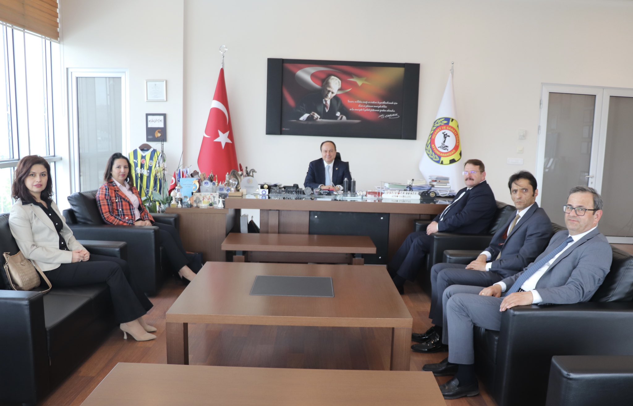 Müdür Fidan'dan ATSO Başkanı Serteser'e Ziyaret