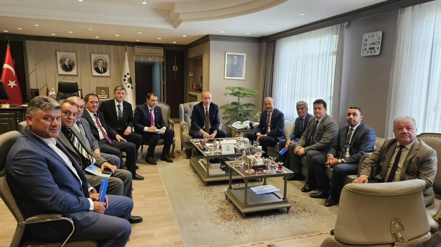 Taytak ve belediye başkanlarından  TOKİ’ye ziyaret