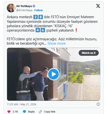 Afyonkarahisar'da 'KISKAÇ-16' Operasyonu