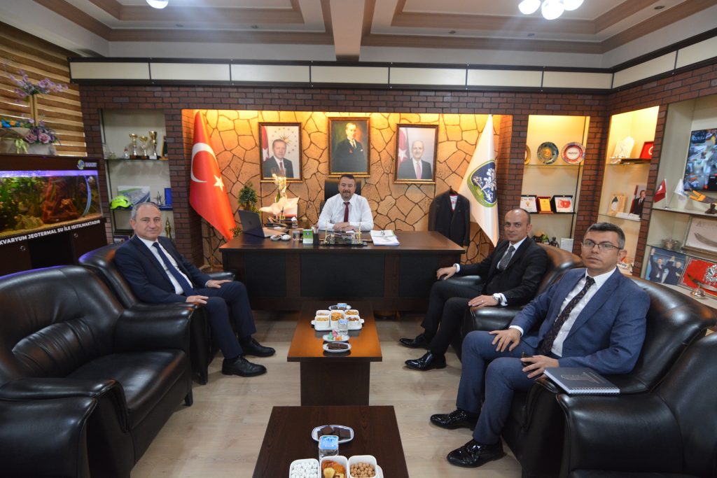 HALK BANKASINDAN  BAŞKAN ÖZTAŞ'A ZİYARET