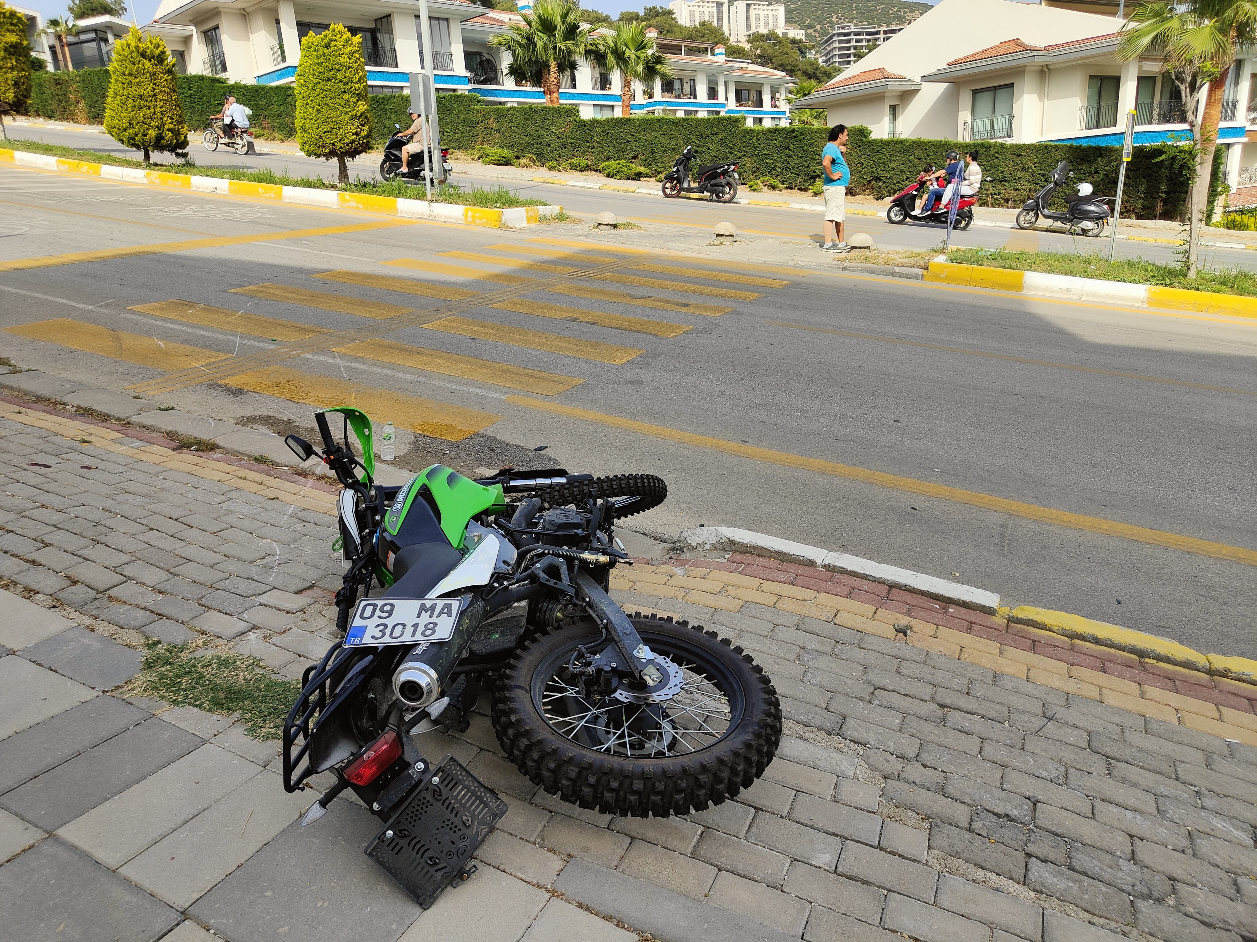 Motosiklet Sürücüsü Ölümden Döndü