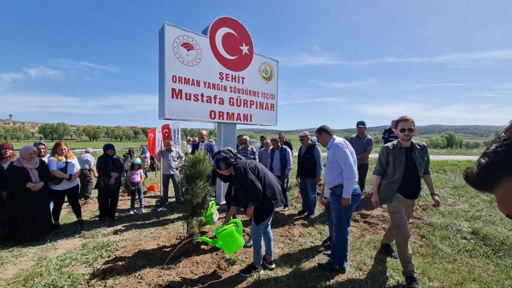 ŞEHİT GÜRPINAR İÇİN HATIRA ORMANI OLUŞTURULDU