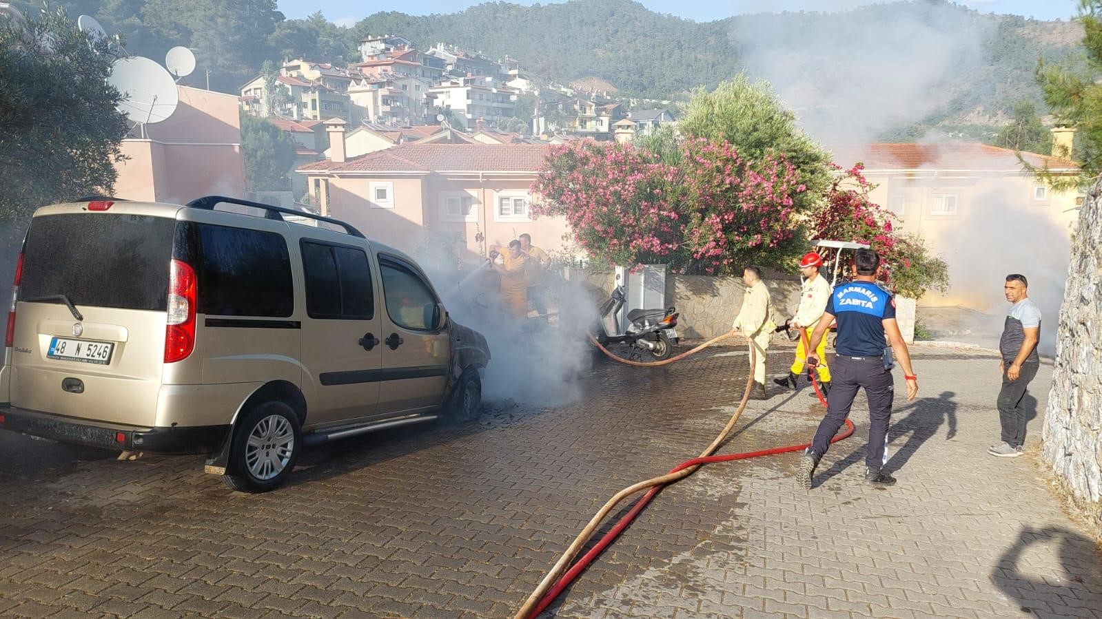 Pes Dedirtti: Görenler hayrete düştü!  Kendi Araçlarını ve Evini Ateşe Verdi