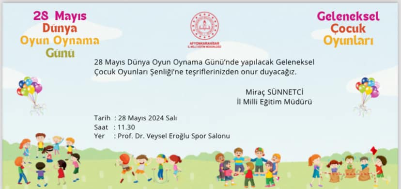 Müdür   Sünnetçi  Afyonlu çocukları düzenlenecek şenliğe davet etti