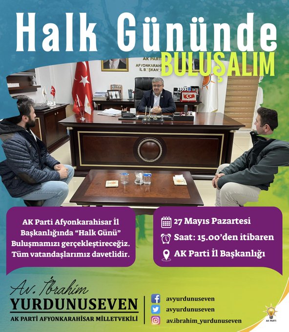 Milletvekili Yurdunuseven, AK Parti İl Başkanlığı'nda 'Halk Günü' Düzenleyecek