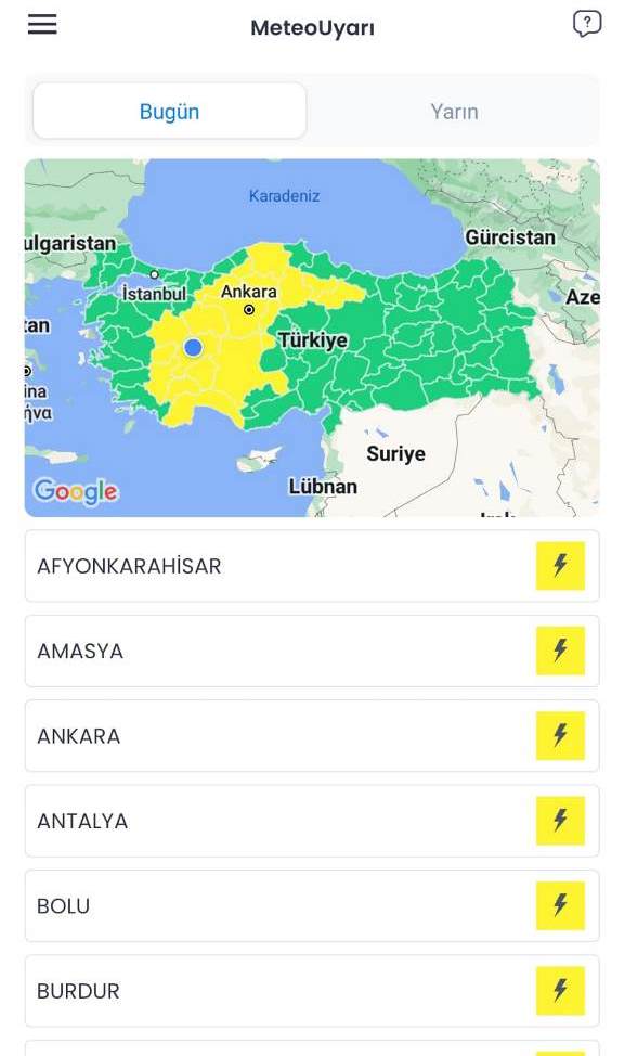 AFYON'DA GÖK GÜRÜLTÜLÜ SAĞANAK YAĞIŞ BEKLENİYOR!