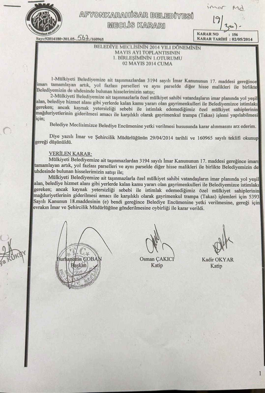 Afyonkarahisar Belediyesi: "Hukuka Aykırı Karar Yok!"